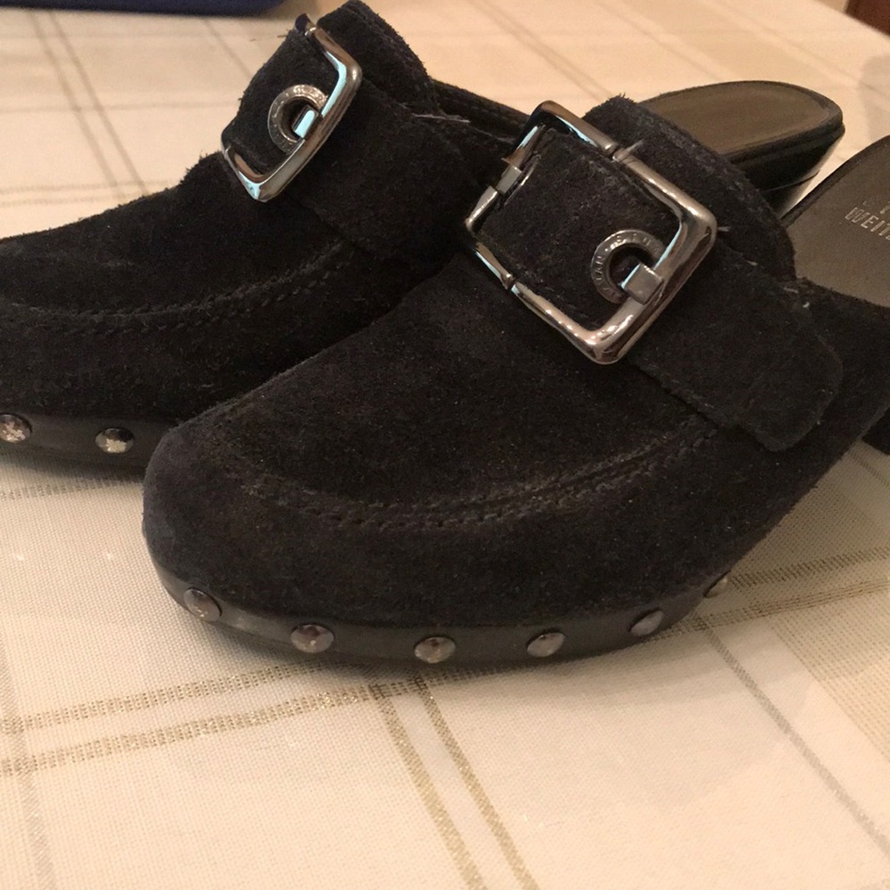 Authentic Stuart Weitzman Doubleagent Suede Mules - image 3